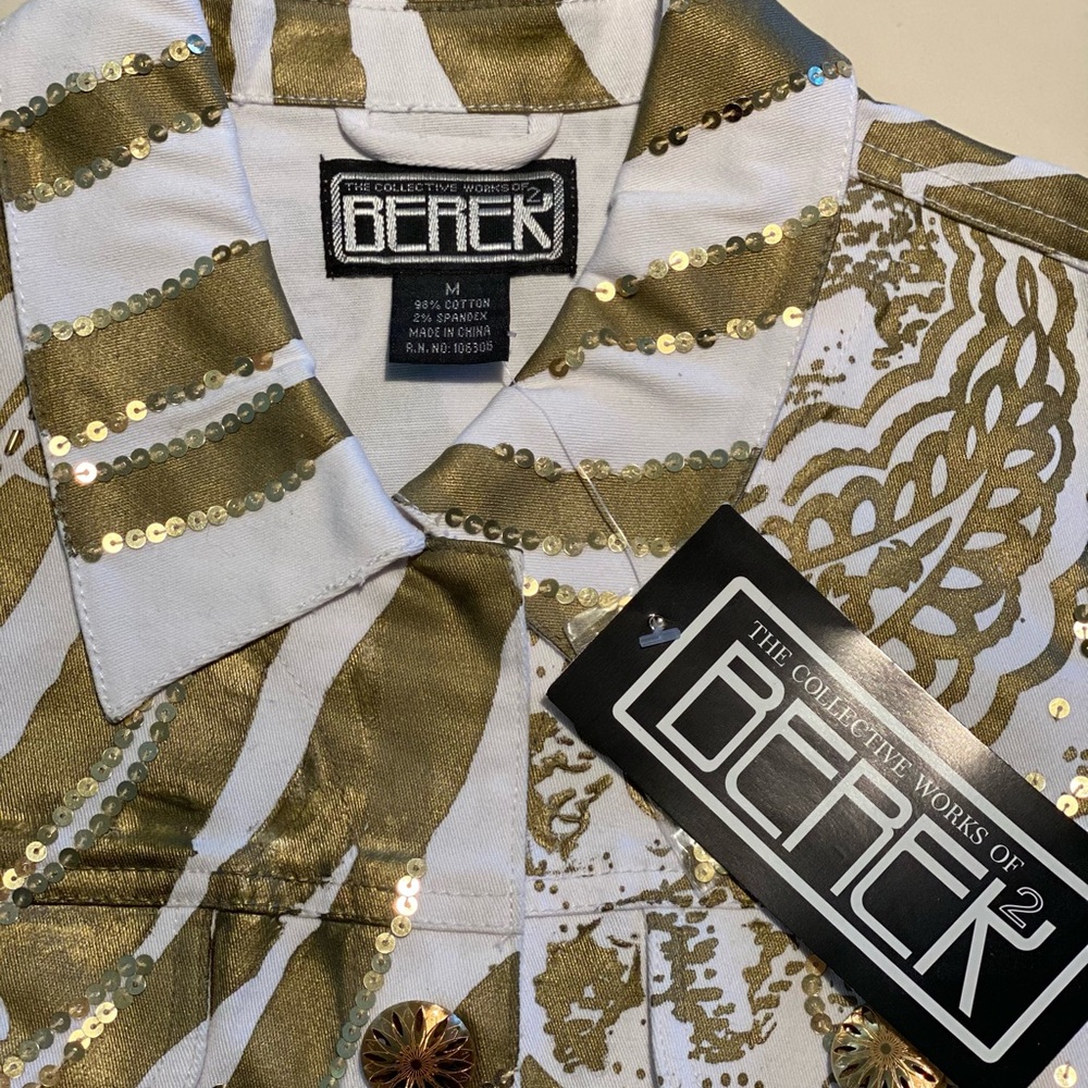 Beaded button down jacket - Picture 3 of 4